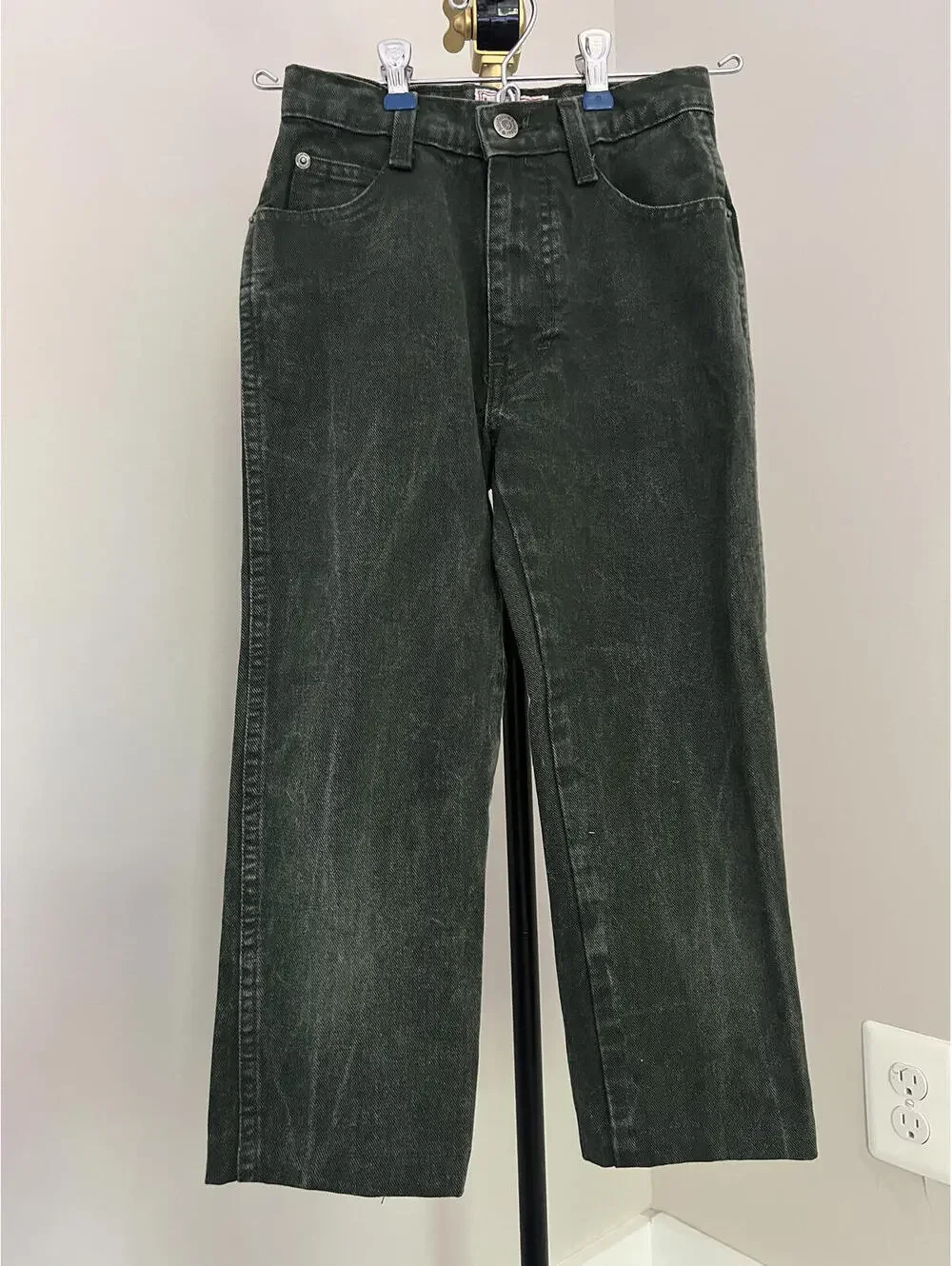Vintage Bonjour Dark Hunter Green Boys Denim Jeans